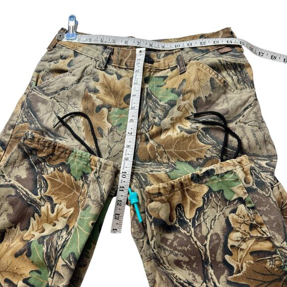 VTG Walls Advantage Camo Denim Cargo Jeans 29x30 Double Knee Hunting Streetwear - Picture 5 of 12